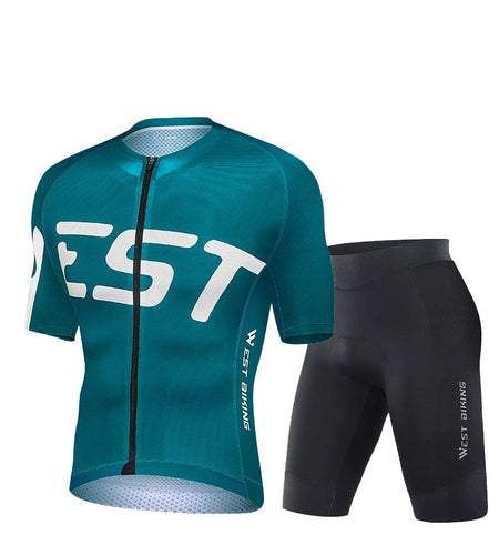 Fashion Cycling Jersey Set Men's Summer Short Sleeve Sweatshirt  Quick-dry MTB Biking Shirt Breathable Clothing
