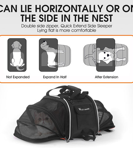 Multifunctional Bicycle Trunk Pet Bag Foldable Reflective Rear Bike Bag Travel Dog Cat Carrier Hand Shoulder Bag