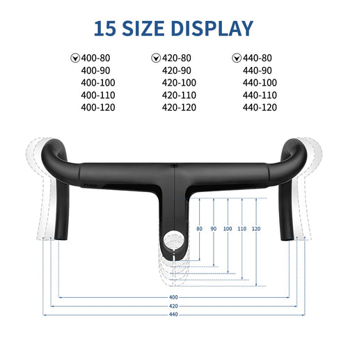 Load image into Gallery viewer, FIRE SIPDER T1000 Carbon Fiber Road Handlebar Ultralight Racing Bike Drop Bent Bar Internal Wiring Road Bike Integrated Handle
