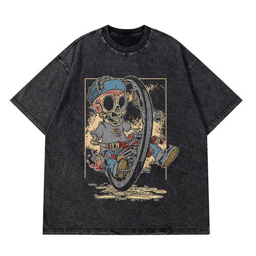 Load image into Gallery viewer, Vintage Washed Tshirts Anime T Shirt Harajuku Oversize Tee Cotton fashion Streetwear unisex top a83
