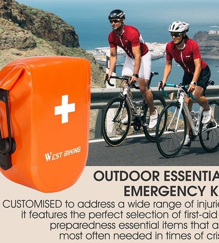 First Aid Kit Bicycle Bag Emergency Medical Supplies Outdoor Cycling Camping Hiking Home Travel Waterproof Bike Front Saddle Bag
