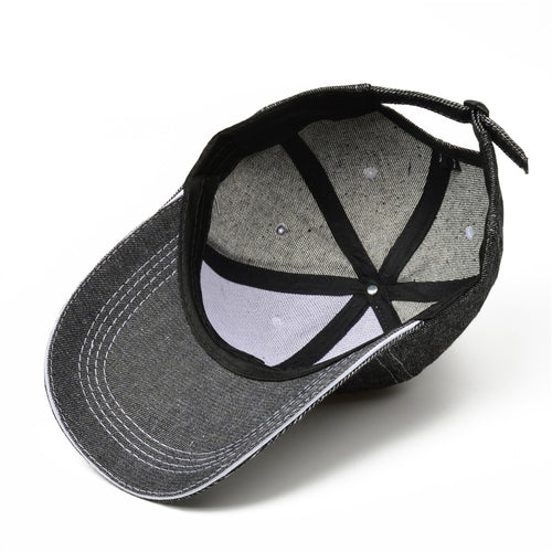 Load image into Gallery viewer, Solid Denim Baseball Cap For Men Women Casual Long Brim Sun Trucker Hat Snapback Summer Breathable Dad Caps Bone
