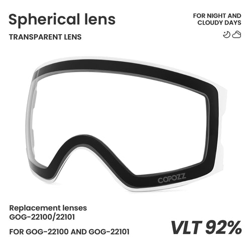 Load image into Gallery viewer, 22101 and 22100 Ski Goggles Magnetic Replacement Lenses Spherical lens and Cylindrical lens
