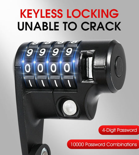 Foldable Bike Lock Anti-Theft MTB Road Bicycle Password Lock Scooter Electric E-Bike Chain Lock Cycling Accessories