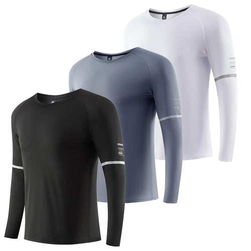 Load image into Gallery viewer, Men Compression T-shirt Gym Fitness Sport Tight Running Sweatshirt Jogging Workout Sportswear Long Sleeve Elastic Tops RashGuard
