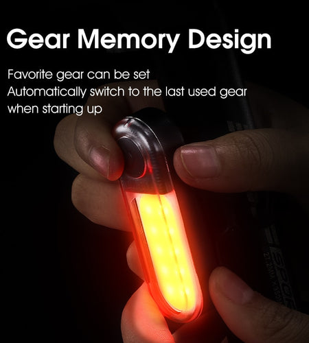 Rechargable Bicycle Rear Light High Visibility MTB Road Bike Flashing Taillights Safety Warning USB LED Lights