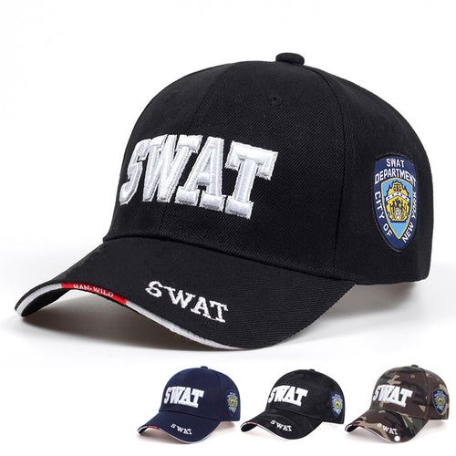 Load image into Gallery viewer, Fashion Men Tactical Cap SWAT Baseball Caps Cotton Snapback Hat Adjustable Unisex Casual Hats Hip Hop Trucker Caps Gorras

