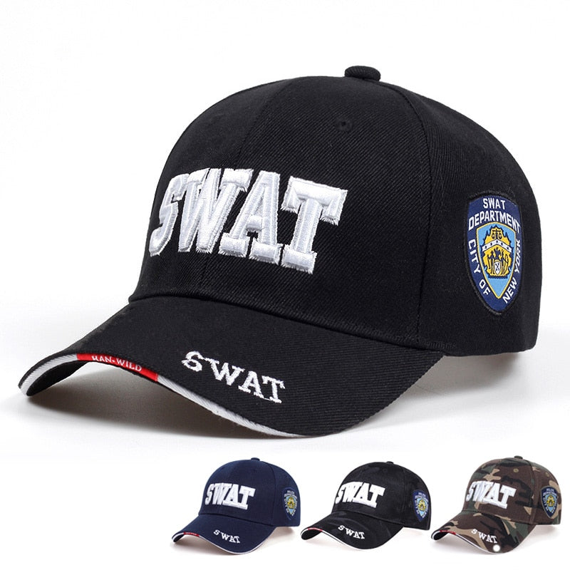 Fashion Men Tactical Cap SWAT Baseball Caps Cotton Snapback Hat Adjustable Unisex Casual Hats Hip Hop Trucker Caps Gorras
