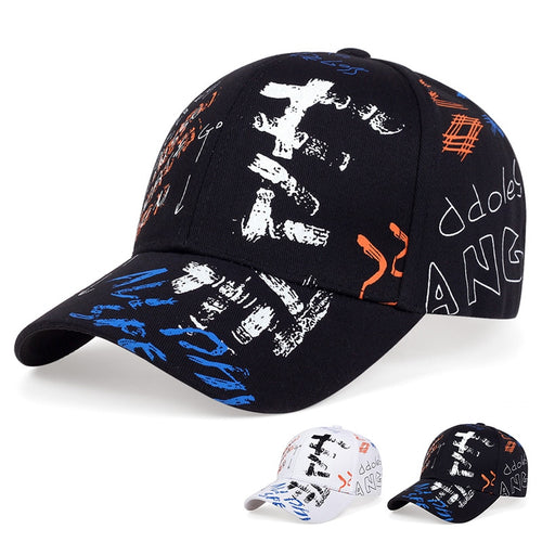 Load image into Gallery viewer, Graffiti print Baseball Cap Men Women Hip Hop Hat summer sun Hats cotton snapback Hats sports Leisure Caps golf caps gorras
