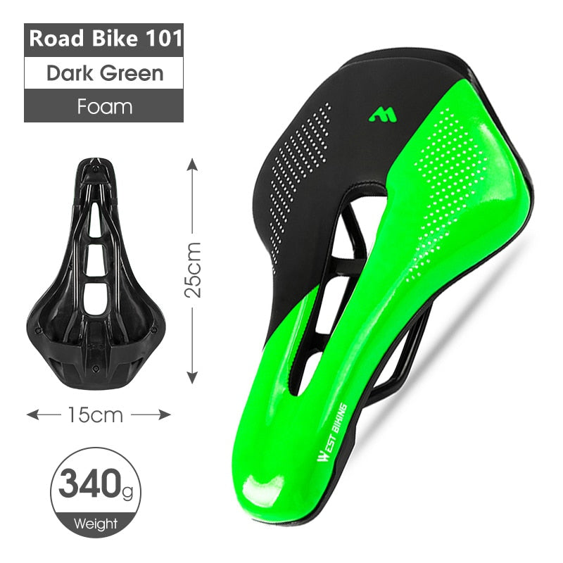 Bike Saddle MTB Road Racing Bicycle Seat Hollow Soft Short Nose Cushion PU Waterproof Cycling Saddle Accessories