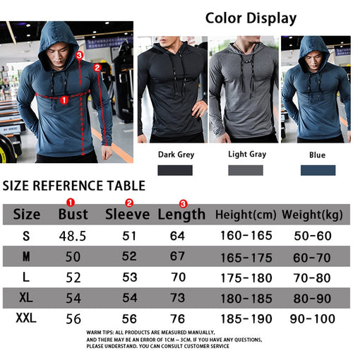 Load image into Gallery viewer, Mens Fitness Tracksuit Running Sport Hoodie Gym Joggers Hooded Outdoor Workout Athletic Clothing Muscle Training Sweatshirt Tops
