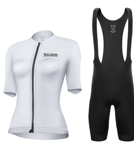 Women's Cycling Jersey Set Summer Anti-UV Mountain Bicycle Clothing Quick-Dry Female Bike Clothes Girl Wear Set