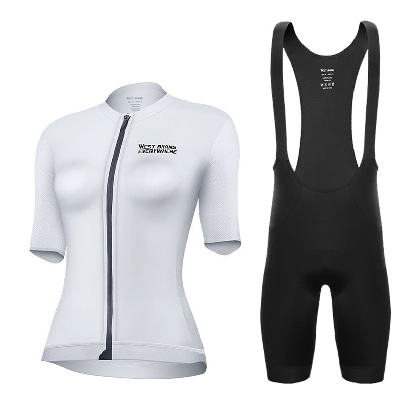 Women's Cycling Jersey Set Summer Anti-UV Mountain Bicycle Clothing Quick-Dry Female Bike Clothes Girl Wear Set