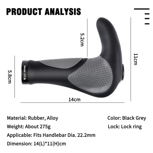 Load image into Gallery viewer, Bicycle Handlebar Grips Ergonomic Handle End Grips Comfort Lock-on Handle Cover For Mountain Bike BMX MTB Cycling
