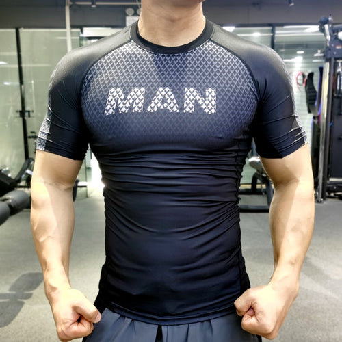 Load image into Gallery viewer, Men Compression T-shirt Male Sporting Skinny Tee Shirt Homme Gyms Running Tight Sweatshirts Fitness Sports Rashguard Plus Size
