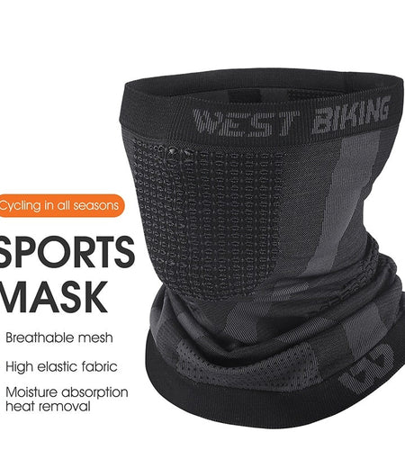 High Elastic Sport Scarf Knitted Breathable Cycling Headwear Outdoor Running Dustproof Windproof Bicycle Balaclava
