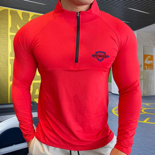 Load image into Gallery viewer, Mens Compression T-shirt Gym Fitness Sweatshirt Running Exercise Sports Tops Turtleneck Knitwear Long Sleeves Clothing Plus Size
