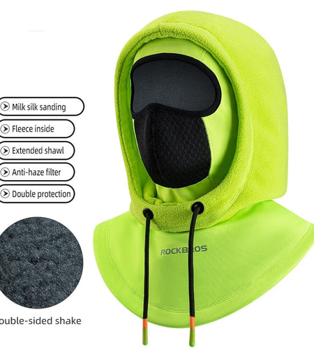 Cycling Scarf Winter Warm Hat Windproof Full Face Mask Cover Headwear Bike Motorcycle Helmet Liner Bandana Velvet