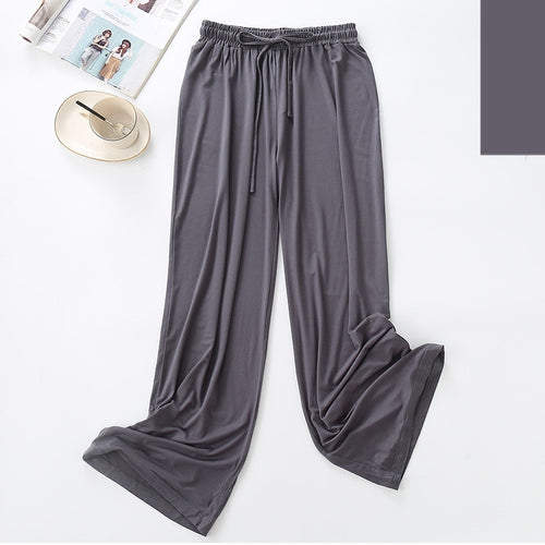 Load image into Gallery viewer, Summer Women&#39;s Pajamas Pants Super Soft Modal Viscose Sleepwear Solid Colors Casual Leisure Homewear Pants Comfortable
