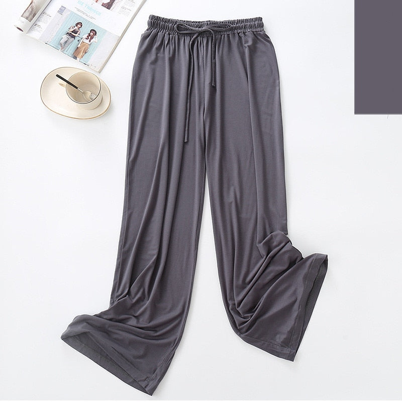 Summer Women's Pajamas Pants Super Soft Modal Viscose Sleepwear Solid Colors Casual Leisure Homewear Pants Comfortable