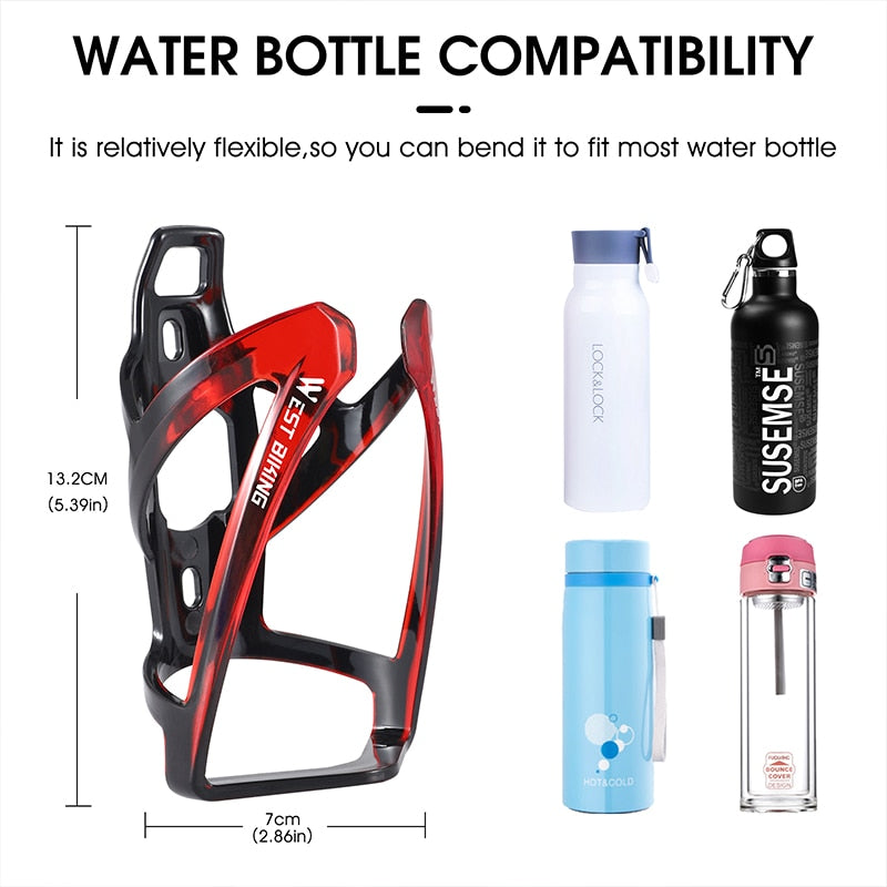 Ultralight Bicycle Water Bottle Cage Toughness MTB Mountain Road Cycling Bike Bottle Holder Bicycle Accessories