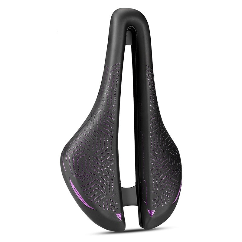 MTB Road Bike Saddle Hollow Soft Comfortable Breathable Seat With Warning Taillight USB Road Bicycle Cycling Saddles