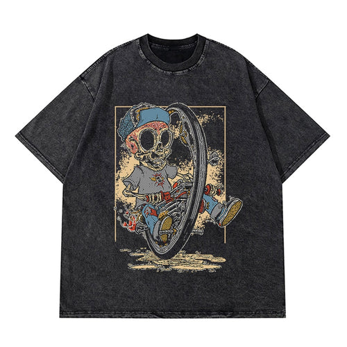 Load image into Gallery viewer, Vintage Washed Tshirts Anime T Shirt Harajuku Oversize Tee Cotton fashion Streetwear unisex top a83
