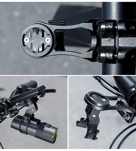 Bicycle Computer Lamp Holder Aluminum Alloy  MTB Mountain Road Bike Handlebar Light Mount Bracket for Garmin Cateye Bryton Gopro