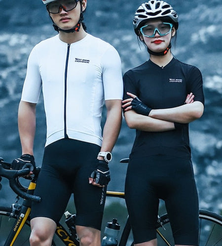 Summer Cycling Jersey Men Short Sleeve Set MTB Bicycle Uniform Clothes Quick-dry Sweatshirt Bib Shorts Suit