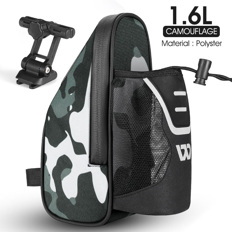 Bike Saddle Bag With Water Bottle Pocket MTB Road Bicycle Under Seat Bag Waterproof Tail Pannier Cycling Accessories