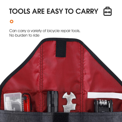 Load image into Gallery viewer, Portable Bicycle Tool Kit Storage Bag Durable Top Tube Frame Saddle Bag MTB Road Burrito Pack Cycling Accessories
