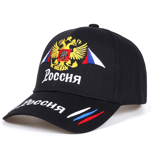 Load image into Gallery viewer, Russian Baseball Cap Cotton snapback Caps Gold double-headed eagle embroidery Adjustable Hip Hop Hat Sun Hats Trucker Hats
