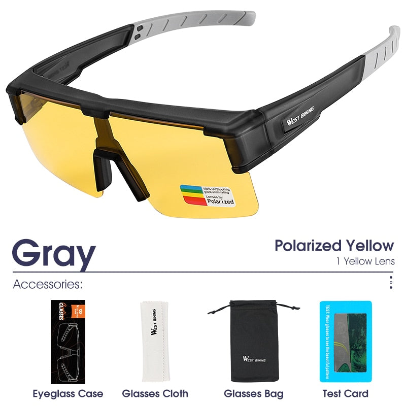 Polarized Myopic Driving Sunglasses Unisex Photochromic Cycling Glasses Combined Eyewear UV400 Fishing Bike Goggles