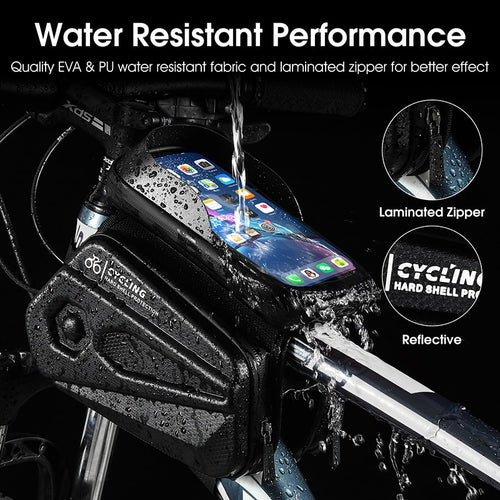 Load image into Gallery viewer, Bicycle Bag Front Frame MTB Bike Bag Cycling Accessories High Quality Waterproof Touch Screen Top Tube Phone Bag
