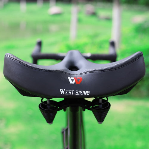 Load image into Gallery viewer, MTB Saddle Wide Ergonomic Comfortable Bicycle Spring Damping Saddle Cruiser Electric Bike Thick Memory Seat Cushion

