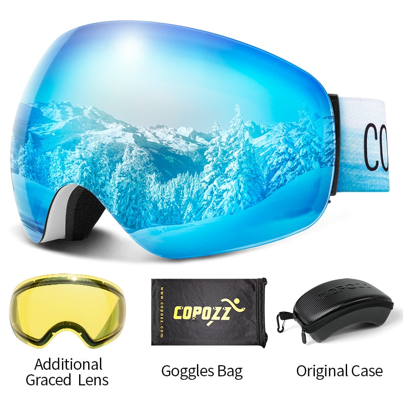 Ski Goggles UV400 Protection Ski Mask Men Women Anti-Fog Big Face Skiing Glasses Outdoor Sport Snowboard Skiing Eyewear