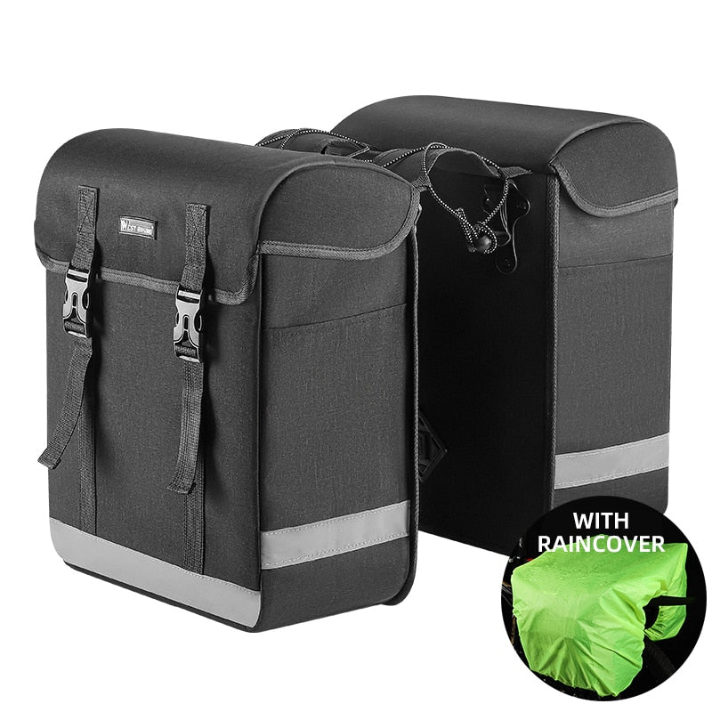 33L Large Capacity Cycling Pannier Double Side Bike Trunk Bag MTB Road Bicycle Travel Luggage Carrier Pack Bag