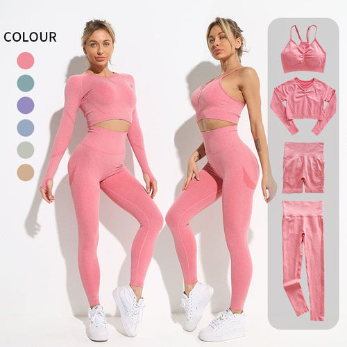 Load image into Gallery viewer, Seamless Yoga Set Fitness Shorts Sports Bra Leggings Gym Sets Womens 2 Piece Outfits Workout Clothes Sportswear SuitsTracksuit
