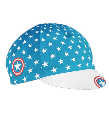 Stars On Mountain Blue Polyester/Fleece Unisex Cycling Cap Team Bike Sports Quick Dry Balaclava Absorb Sweat Sun Visor