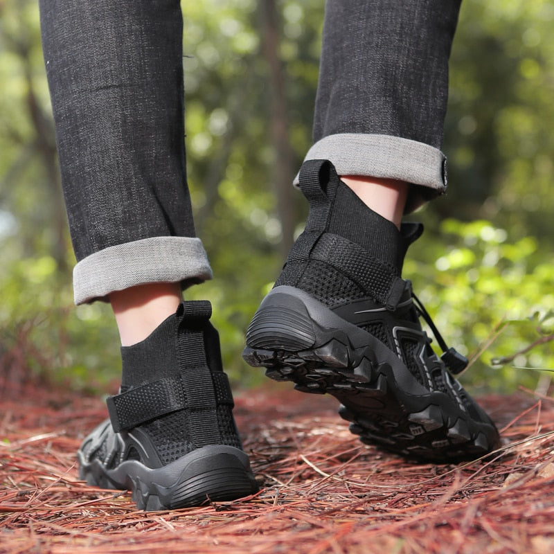 Men's Casual Shoes Summer Breathable Mesh Sneakers Rubber Sole Non-Slip Men's Walking Shoes Outdoor Fashion Men Shoes Size 35-46