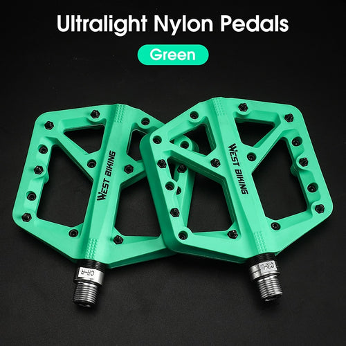 Load image into Gallery viewer, Bicycle Pedal Anti-slip Ultralight Nylon MTB Mountain Bike Pedal Sealed Bearings Pedals Bicycle Accessories Parts
