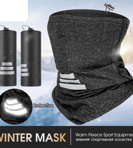 Fleece Winter Windproof Cycling Scarf Outdoor Running Bike Face Cover Men Women Bicycle Bandana Sports Headwear