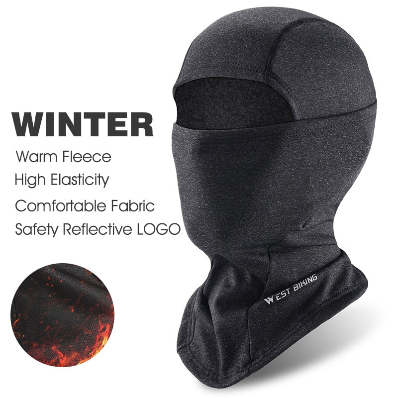 Winter Fleece Cycling Face Mask Bike Cap Windproof Men Women Sport Scarf Balaclava Ski Bicycle Motorcycle Running Neck Warmer