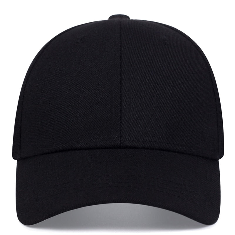 Unisex Simple Black Baseball Cap Solid Color Golf Hat Cotton Snapback Caps Casquette Hats Casual Hip Hop Dad Hats For Men Women