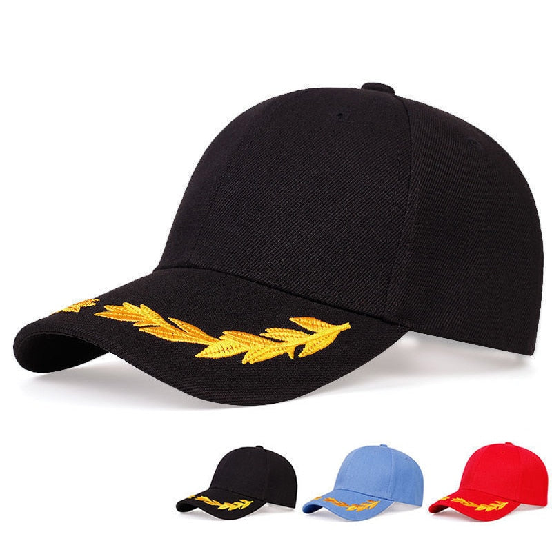 Hip Hop Hat Sports Leisure Tide Caps Wheat Ears Baseball Cap Fashion Adjustable Cotton Sun Hat Unisex Solid Color Snapback Hats