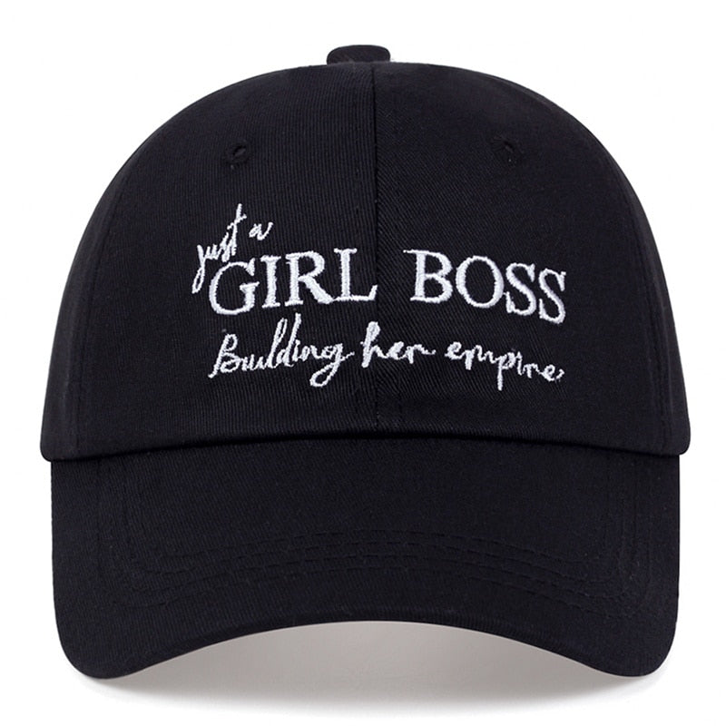 Just a GIRLS BOSS Building Her Empire Letter Embroidery Baseball Cap