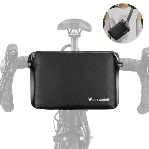 Load image into Gallery viewer, Multifunctional Bike Handlebar Bag Electric Scooter Front Pocket Shoulder Chest Bag MTB Road Cycling Accessories
