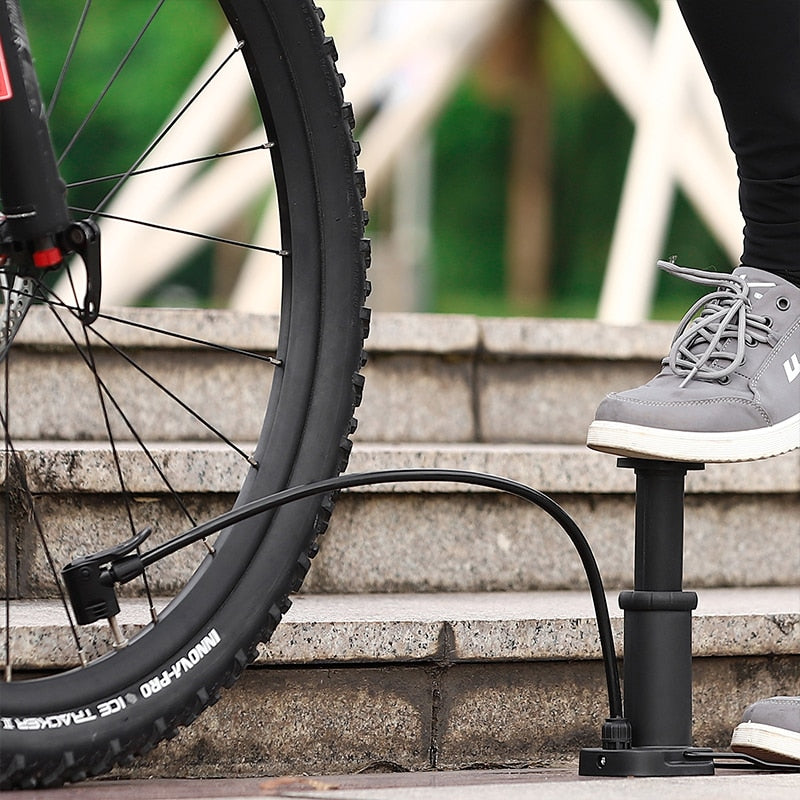 Ultralight Portable Bike Pump MTB Road Bicycle Foot Pump Presta & Schrader Dunlop Valve Cycling Tire Air Inflator