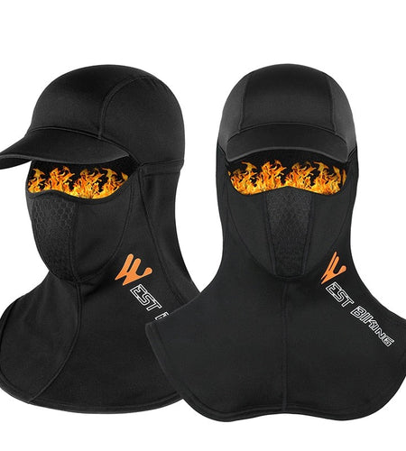 Winter Warm Cycling Cap Men Women Balaclava Sport Scarf Neck Warmer Ski Bicycle Motocycle Running Head Cap Bike Hat