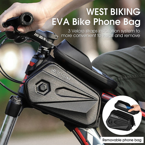 Load image into Gallery viewer, Bicycle Bag Front Frame MTB Bike Bag Cycling Accessories High Quality Waterproof Touch Screen Top Tube Phone Bag
